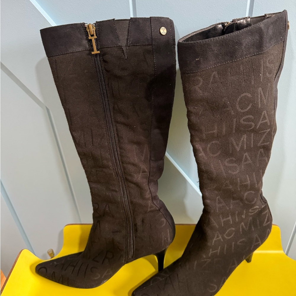 isaac mizrahi • Live! Suede Slouch Heel Boots - Picture 3 of 5